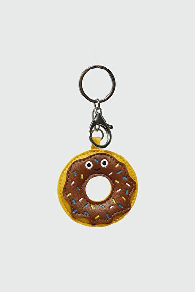 Shule Bags Accesoriu pentru breloc și breloc pentru geantă Donut Galben