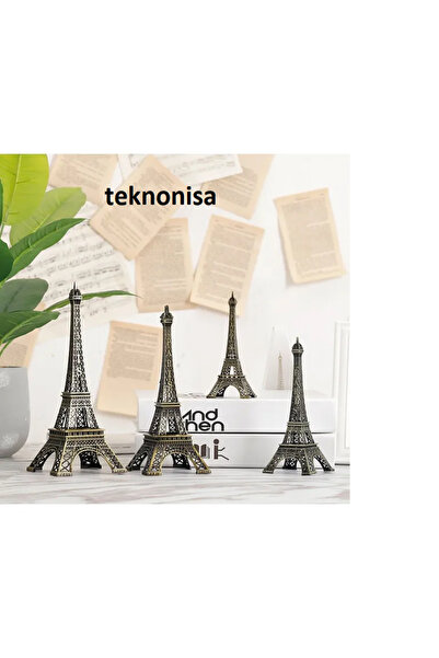 teknonisa masa üstü ofis Eyfel Kulesi Metal Model Büyük Boy15 cm