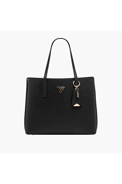 Guess Meridian Girlfriend Textured Tote Bag with Double Handle