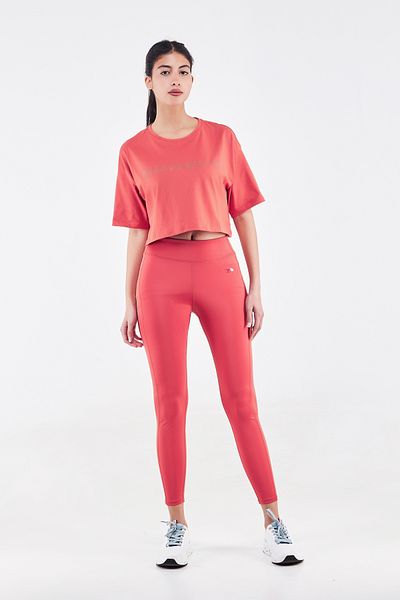 duneus Semi-Full Length Leggings - Bright Red