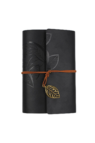 Evistro Yaprak Baskılı Deri Kapaklı Özel Tasarım Hediyelik Deri Kaplı Ajanda ...