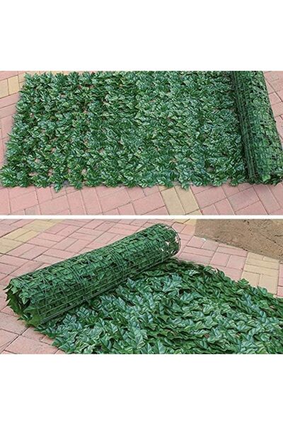 genric سياج الخصوصية من نبات اللبلاب الاصطناعي FFD، سياج من أوراق الشجر الخضراء، جدار نباتي، عشب صناعي 1×3 متر