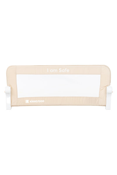 Kikka Boo KikkaBoo I am Safe Children's Bed Guardrail Beige 150 cm, Stable Fixation, Foldable, Suitable