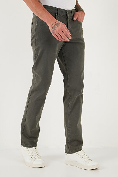 Buratti Βαμβακερό άνετο τζιν με κανονική μέση και σωληνωτό πόδι Ανδρικό τζιν παντελόνι 4412C19TEXAS