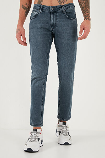 Buratti Pamuklu Regular Fit Normal Bel Boru Paça Jeans Erkek KOT PANTOLON 2211C02PARMA