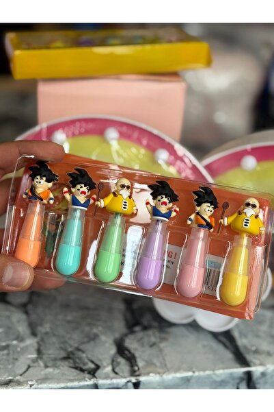 HEPBİMODA Dragon Ball Z Kalem Set Fosforlu Kalem Seti 6'lı Mini Set