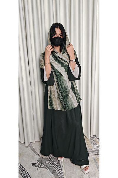 Elegance and beauty Double-sided lined abaya