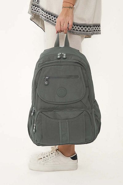 Lifonbag Unisex Water Resistant Crinkle Fabric Multi-Eye Laptop School and Backpack (45X33 cm)