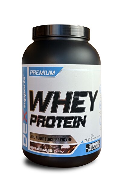 Dex Supports 100% Whey Protein Powder, Zero Sugar, Lactase Enzyme 30 Servings