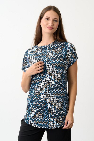 ALEXANDERGARDI Patterned Blouse with Side Slits
