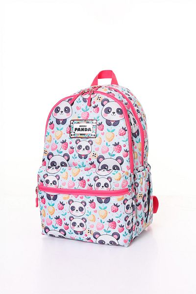 D'VERS Panda Patterned 3-Piece School Bag Set