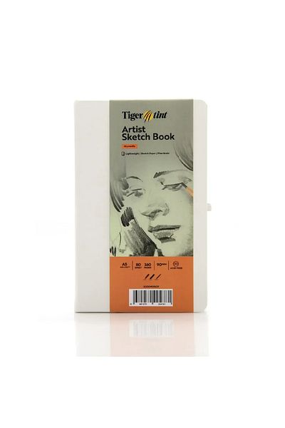 Tigertint Sketchbook Hard Cover Sketchbook 90 Gr A5 80 Sheets White