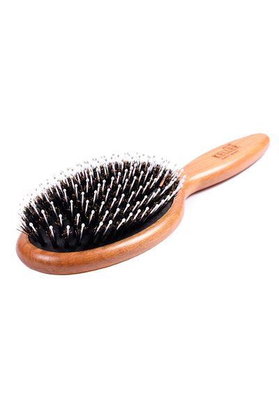 Keller Professional Line oval hair brush with nylon bristles and boar bristles