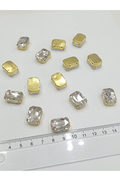 CRYSTALSHOP Piatră în carcasă - dreptunghiulară S 13*18mm (50 buc)