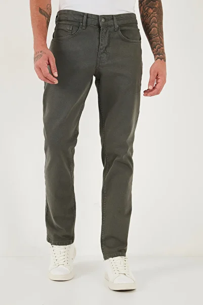 Buratti Cotton Comfort Fit Normal Waist Tube Leg Jeans Men's Denim Pants 4412C19Texas