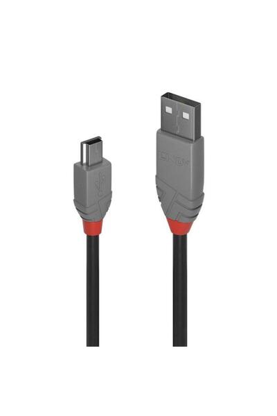 LİNDY Cablu de date LY-3672, 5 m USB 2.0 Tip A la Mini-B