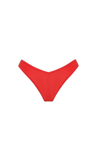 Bonesta Women's Red Thin Edge Brazilian Panties Bikini Bottom 041.0084-016