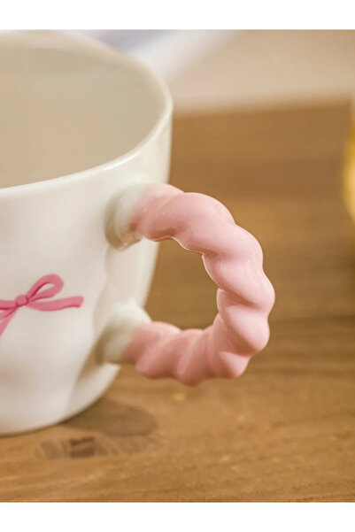 LC Waikiki Lcw Home Mixed Bow Printed Ceramic Mug 270 ml