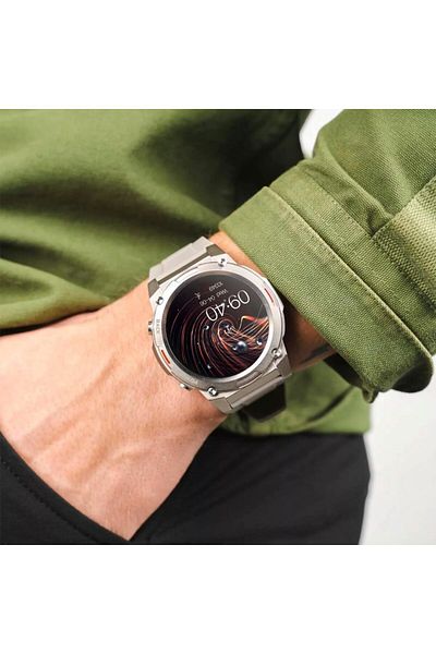 HiFuture FutureGo MIX2 Bluetooth Calling Smartwatch, Fitness Tracking, Long Battery Life,- Grey