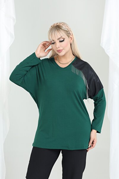 Vinola Büyük beden FULL LİKRALI VİSKON KUMAŞ BLUZ