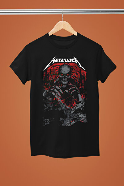 MAGORS Metallica Printed Cotton Short Sleeve Regular Fit Rock Tshirt
