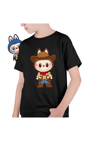 OEM Tricou Copii Labubu Cowboy