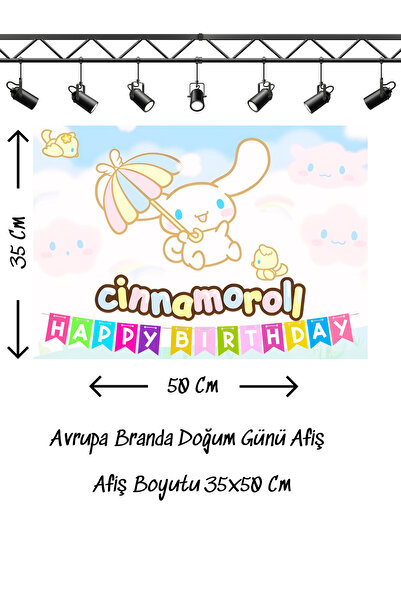 snowparty Banner za rođendan sa temom cimeta Cinnamoroll