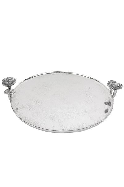 Mikasa Moor Antique Silver Mushroom Handle Tray 42X8Cm