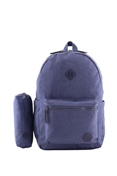 Atrium حقيبة ظهر قماشية مع ملحق لجهاز مقاس 15 بوصة