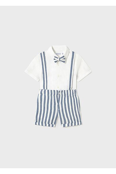 MAYORAL Baby Shorts and Shirt Set with Bow Tie