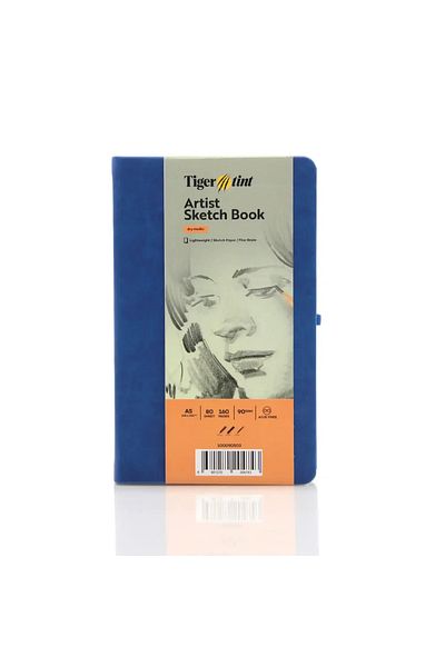 Tigertint Sketchbook Hard Cover Sketchbook 90 Gr A5 80 Sheets Blue