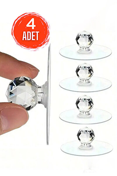 adornazzle 4 Adet Yapışkanlı Kulp, Dolap Çekmece Kulp, Çöp Kutusu Kapak Kulbu...