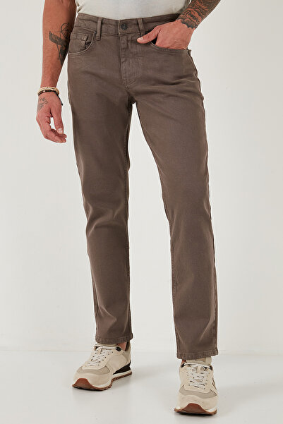 Buratti Cotton Comfort Fit Normal Waist Tube Leg Jeans Men's Denim Pants 4412C19Texas