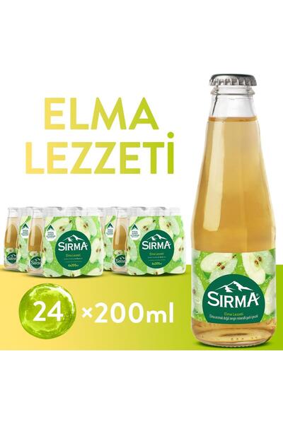 Sırma C Vitaminli Elma Aromalı Doğal Maden Suyu 200 ML X 24 Adet