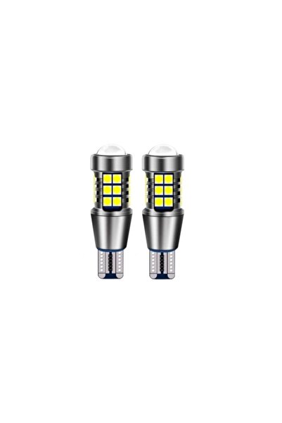 Led Light Alex Set 2 becuri LED T 15 W 16 W cu lentilă, 27 SMD, Canbus, alb 6...