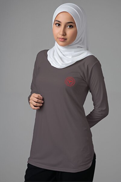 Pratik Medikal تي شيرت رمادي 112 للعناية الصحية في حالات الطوارئ طويل الحجم