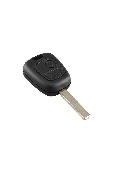 motor starter Car key shell, compatible with Citroen C3 C2 C1 206 307 407, MotorStarter, 2 buttons, VA2, black