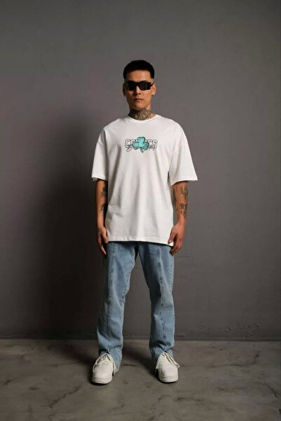 SuQ Men's Back Printed T-shirt - White