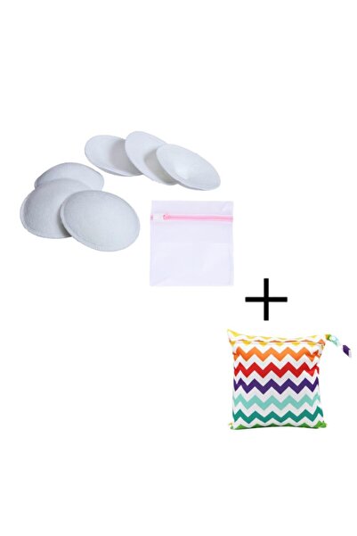 PIKKABOO – 6 قطع من وسادات الثدي + حقيبة غسيل وحقيبة تخزين