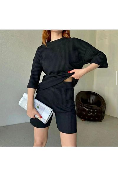 modamtn Ribbed Shorts Suit
