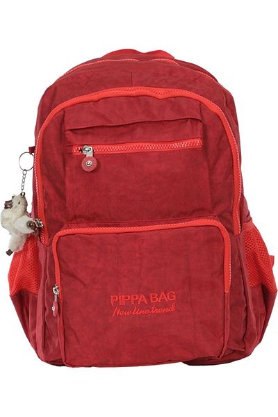 Pippa İlus Four-Eye School and Daily Backpack (Burgundy - Women - Cnt8035-07)