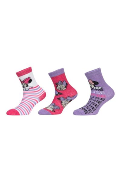 Minnie Mouse Set of 3 pairs of children's socks, multicolor, 27-30, Minnie Mouse, Disney
