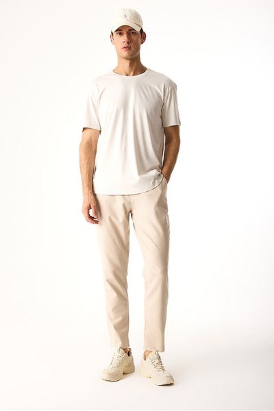 VENA Walker Crew Neck Slim Fit 100% Cotton T-Shirt