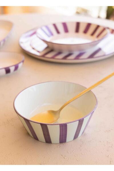 The Mia Joy Soup Bowl Set of 6 Purple 14 cm