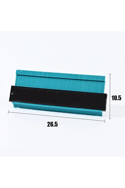 Choice6 1 PCS 10 Inch Green 1-3PCS Contour Gauge Shaping Construction Measuring instrument Marking template