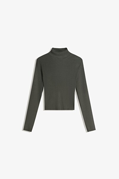 Bershka Dik yaka rib kazak