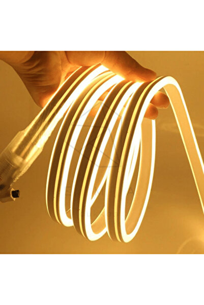 SAKİN ENERJİ Neon Şerit Led 220 Volt Esnek Silikonlu Aydınlatma + FİŞ DAHİL