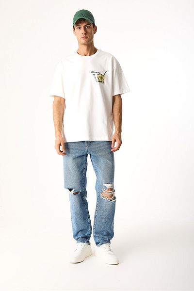 VENA Cocktail Printed 100% Cotton T-Shirt