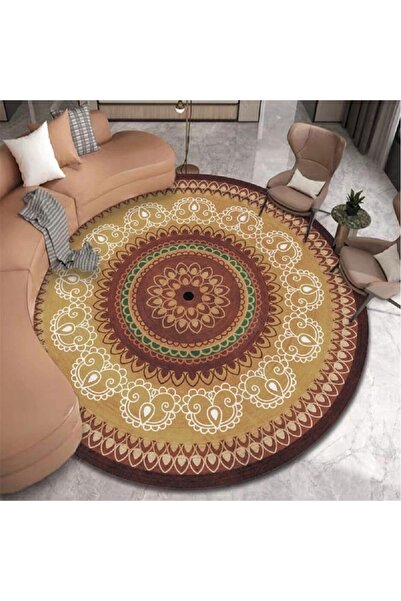sharpdo Rugs living room Circular classic element carpet120*120cm