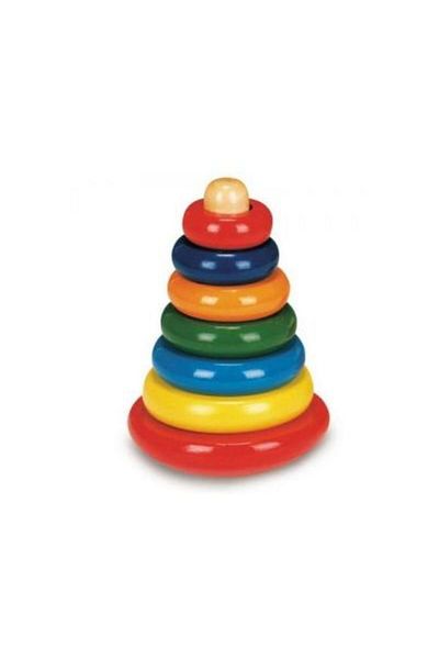 Bino Colorful Wooden Pyramid